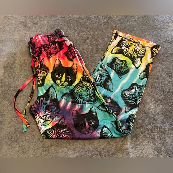 top drawer Pants Top Drawer Rainbow Cat Pajama Lounge Pants Poshmark